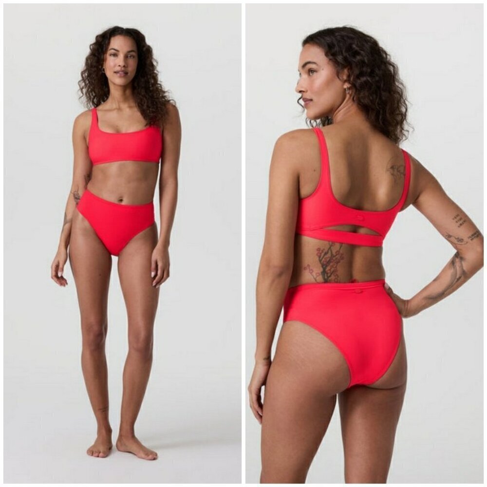 💕VUORI💕 Encinitas Bikini Top ~ Bright Red XL NWT